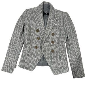 Brand New Balmain Double Breasted Monogram Jacket